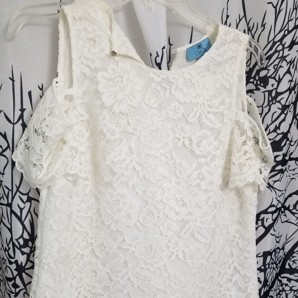 Off White Lace Top